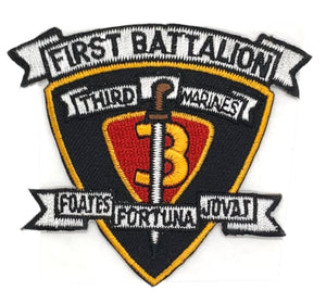 USMC First Battalion Third Marines Patch