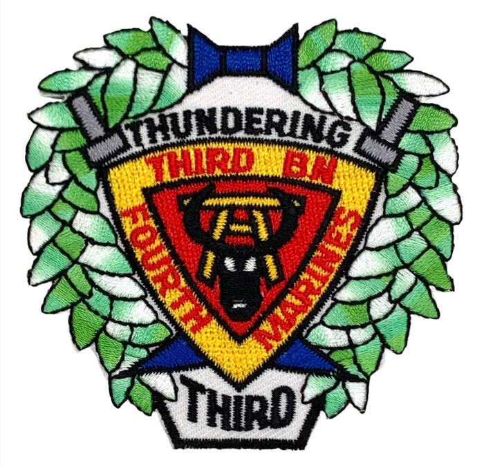 USMC Thundering Third Battalion Fourth Marines Patch