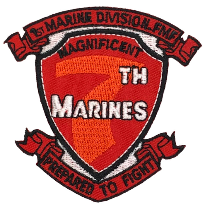 USMC 1st Marine Division 7th Marines Patch