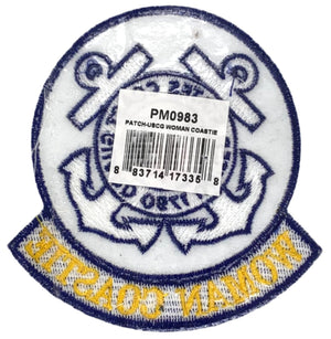 United States Coast Guard Woman Coastline Patch