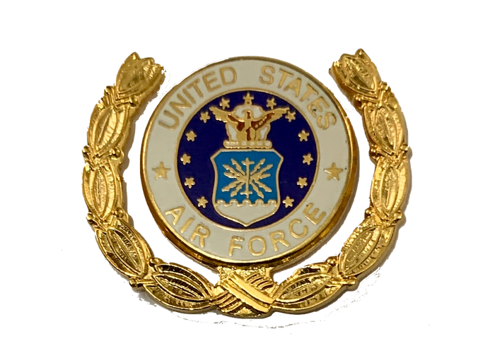 USAF Emblem Wreath Pin