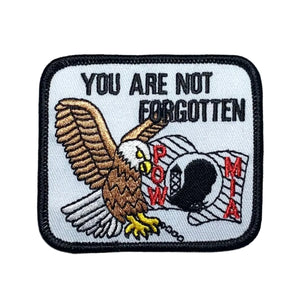 "YOU ARE NOT FORGOTTEN" POW/MIA Chained Eagle Patch