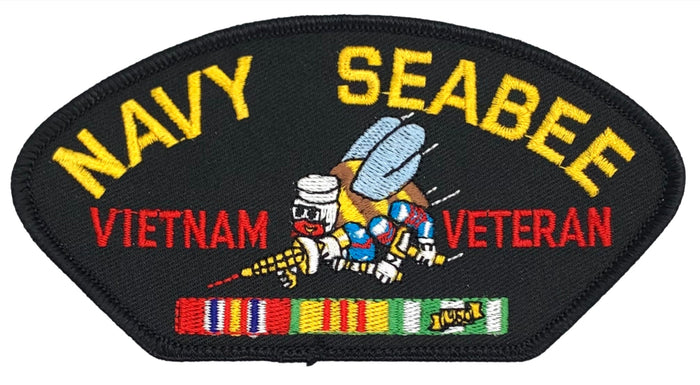 U.S. Navy Seabee Vietnam Veteran Hat Patch