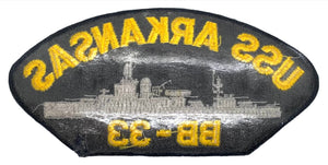 USS Arkansas BB-33 U.S. Navy Hat Patch