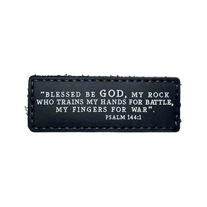 Psalm 144:1 Hook & Loop PVC Morale Patch