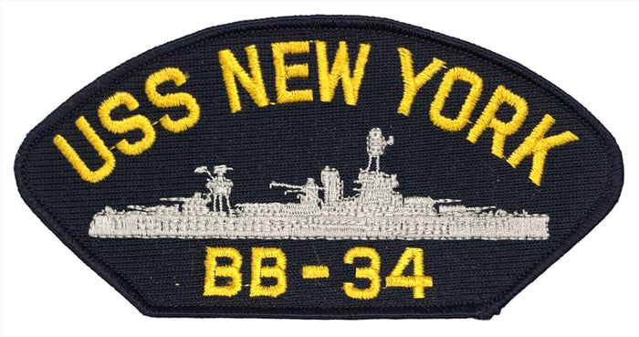 USS New York BB-34 U.S. Navy Hat Patch