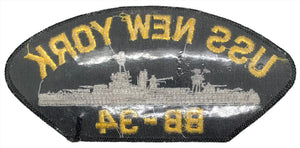 USS New York BB-34 U.S. Navy Hat Patch