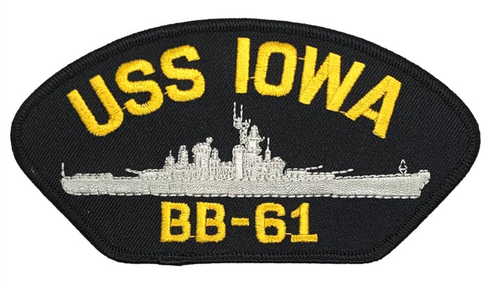 USS Iowa BB-61 U.S. Navy Hat Patch