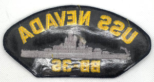 USS Nevada BB-36 U.S. Navy Hat Patch