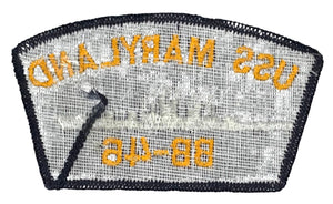 USS Maryland BB-46 U.S. Navy Patch