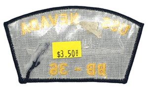 USS Nevada BB-36 U.S. Navy Patch