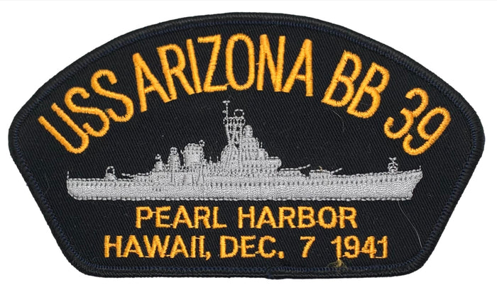 USS Arizona BB-39 Pearl Harbor U.S. Navy Hat Patch