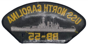 USS North Carolina BB-55 U.S. Navy Hat Patch