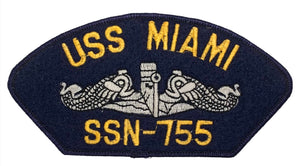 USS Miami SSN-755 U.S. Navy Hat Patch