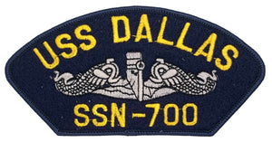 USS Dallas SSN-700 U.S. Navy Hat Patch