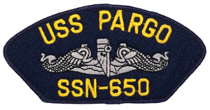 USS Pargo SSN-650 U.S. Navy Hat Patch