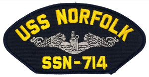 USS Norfolk SSN-714 U.S. Navy Hat Patch