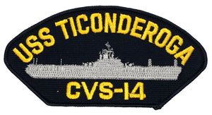 USS Ticonderoga CVS-14 U.S. Navy Hat Patch