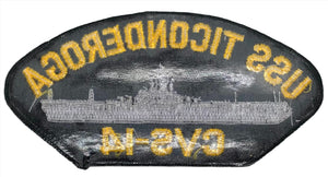 USS Ticonderoga CVS-14 U.S. Navy Hat Patch