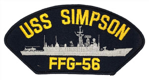 USS Simpson FFG-56 U.S. Navy Hat Patch