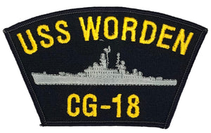 USS Wordern CG-18 U.S. Navy Hat Patch