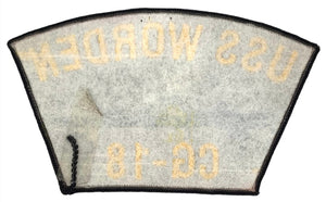 USS Wordern CG-18 U.S. Navy Hat Patch