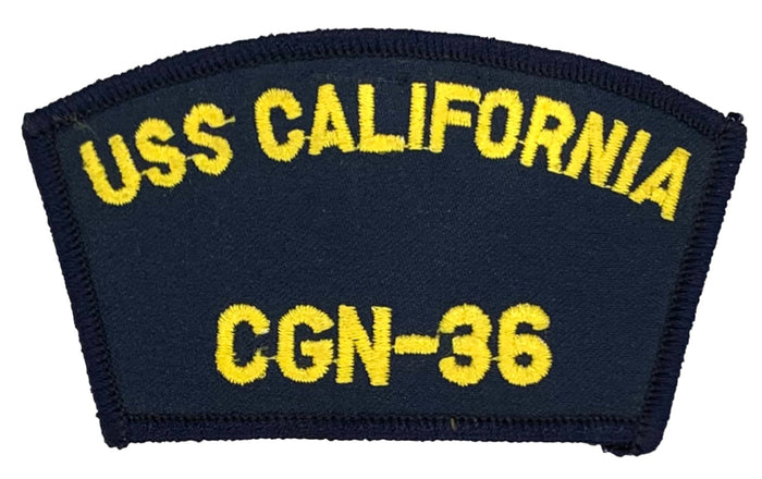 USS California CGN-36 U.S. Navy Hat Patch