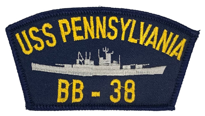 USS Pennsylvania BB-38 U.S. Navy Hat Patch