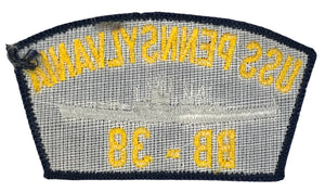 USS Pennsylvania BB-38 U.S. Navy Hat Patch