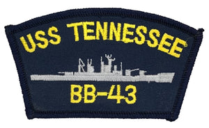 USS Tennessee BB-43 U.S. Navy Hat Patch