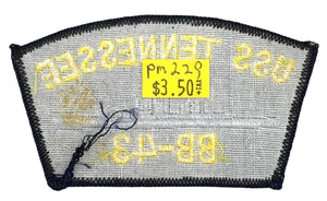 USS Tennessee BB-43 U.S. Navy Hat Patch