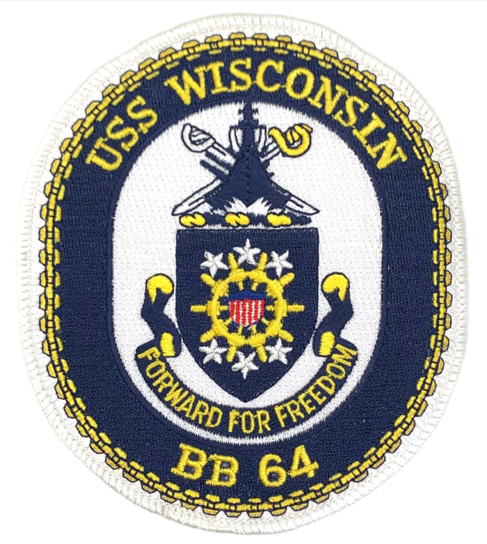 U.S. Navy USS Wisconsin BB-64 Patch