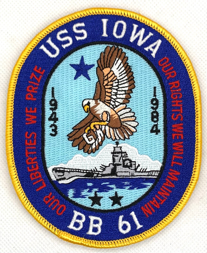 U.S. Navy USS Iowa BB-61 Patch