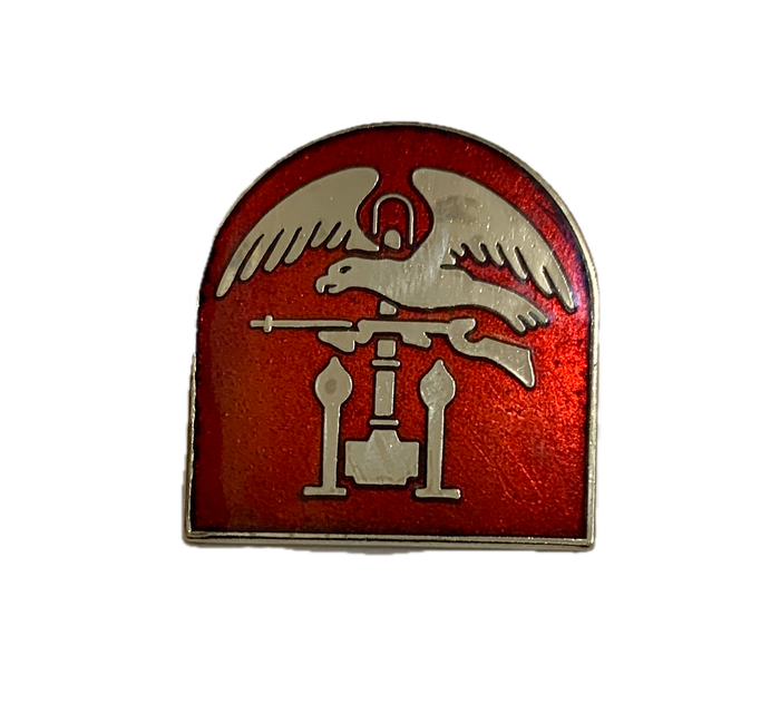 USN Vintage Deep Red/Silver Naval Amphibious Pin