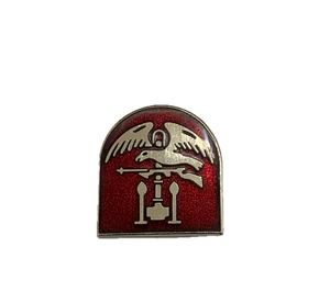 USN Vintage Deep Red/Silver Naval Amphibious Pin