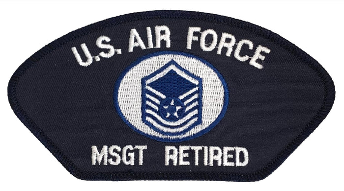 U.S. Air Force Master Sergeant Retired Hat Patch