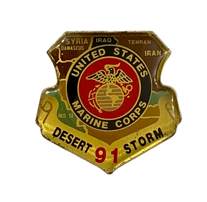 USMC Logo Desert Storm 91 Pin