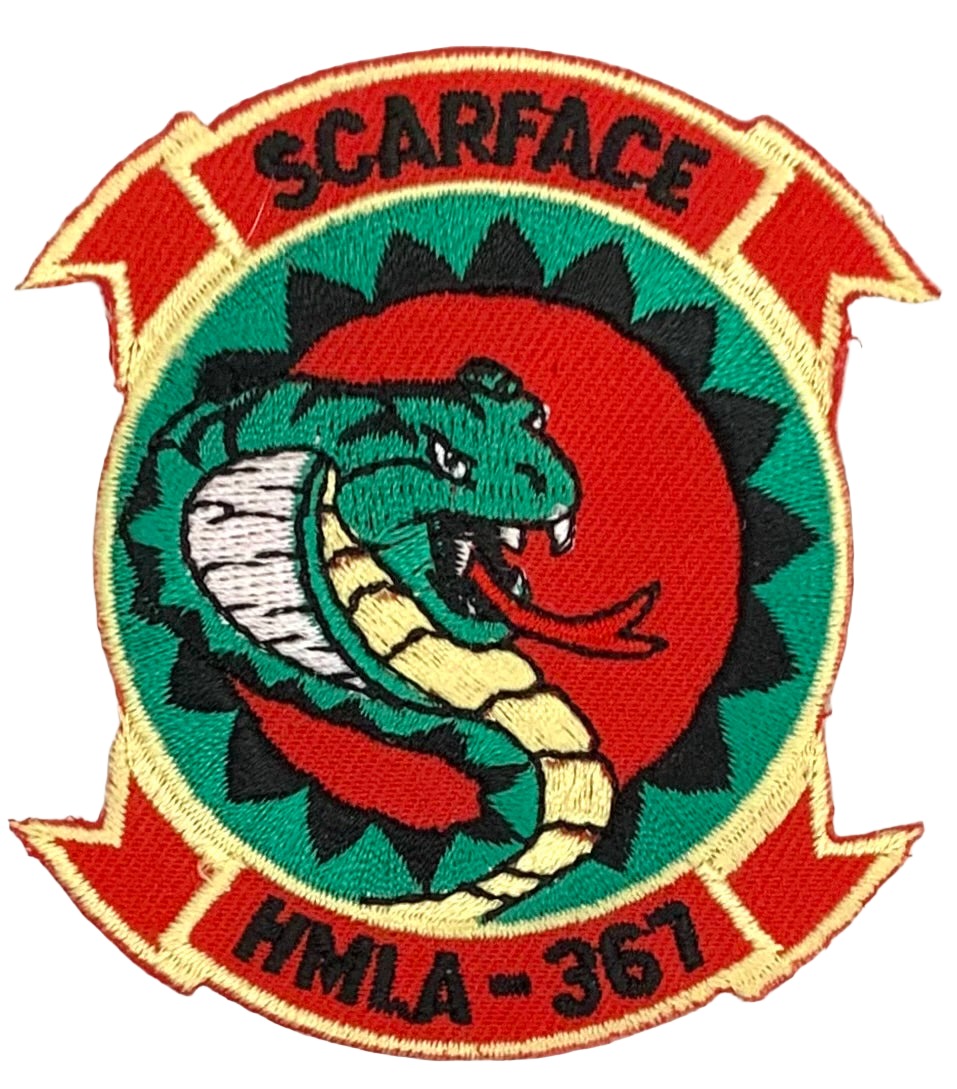 USMC Scarface HMLA-367 Light Attack Helicopter Squadron Patch ...