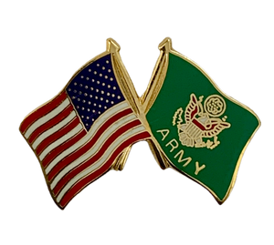 U.S. Army Logo/U.S.A. Flag Pin