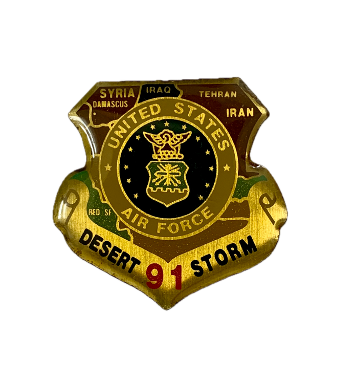 Vintage USAF Logo Desert Storm 91 Pin