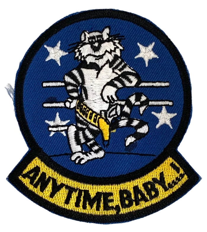 U.S. Navy F-14 Tomcat "Anytime, Baby...!" Patch