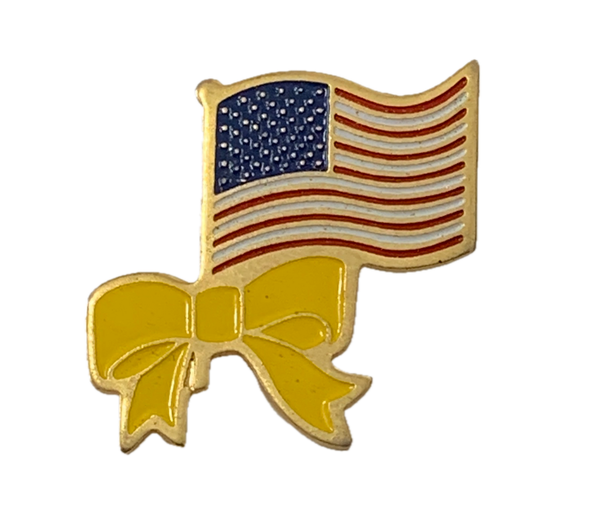 Vintage American Flag Yellow Ribbon Pin – GRANDPOPSARMYNAVY