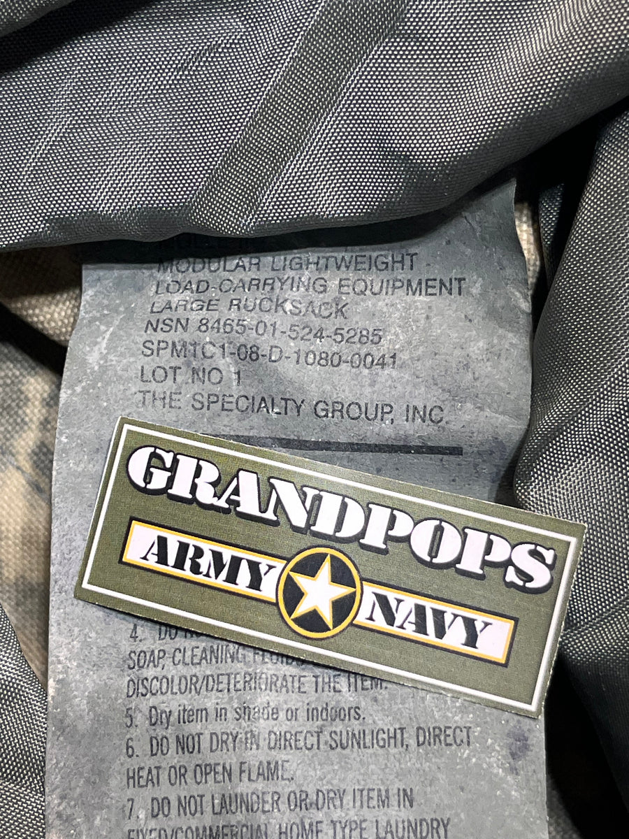 U.S. Army ACU Digital MOLLE II Large Rucksack w/ Frame – GRANDPOPSARMYNAVY