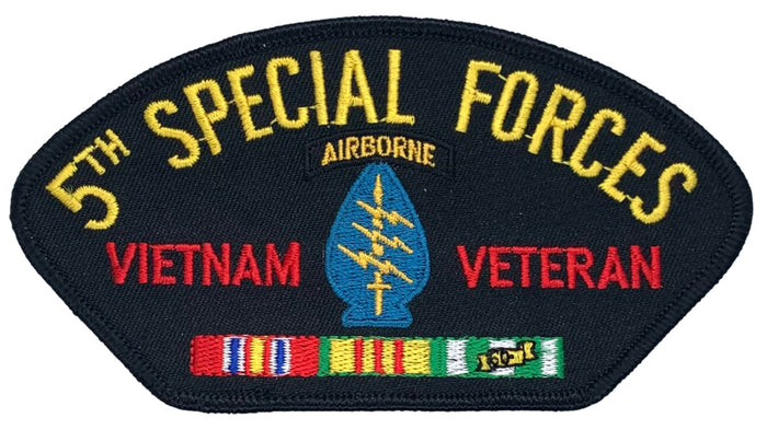 U.S. Army 5th Special Forces Airborne Vietnam Veteran Hat Patch