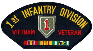 U.S. Army 1st Infantry Division Vietnam Veteran Hat Patch