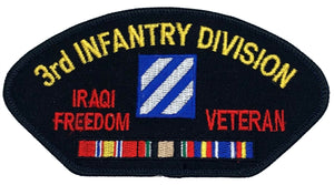 U.S. Army 3rd Infantry Division Operation Iraqi Freedom Veteran Hat Patch