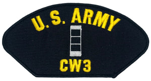 U.S. Army Chief Warrant Officer (CW3) Hat Patch