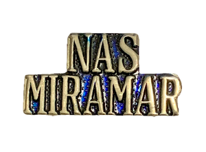 USN Nas Miramar Script Pin