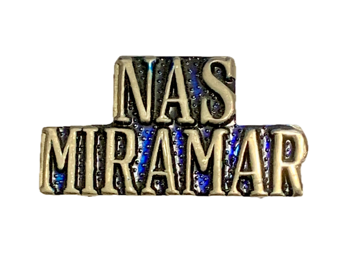 USN Nas Miramar Script Pin