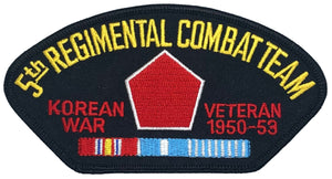 U.S. Army 5th Regimental Combat Team Korean War Veteran Hat Patch